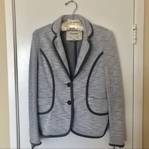 Anthropologie Grey Knit Blazer